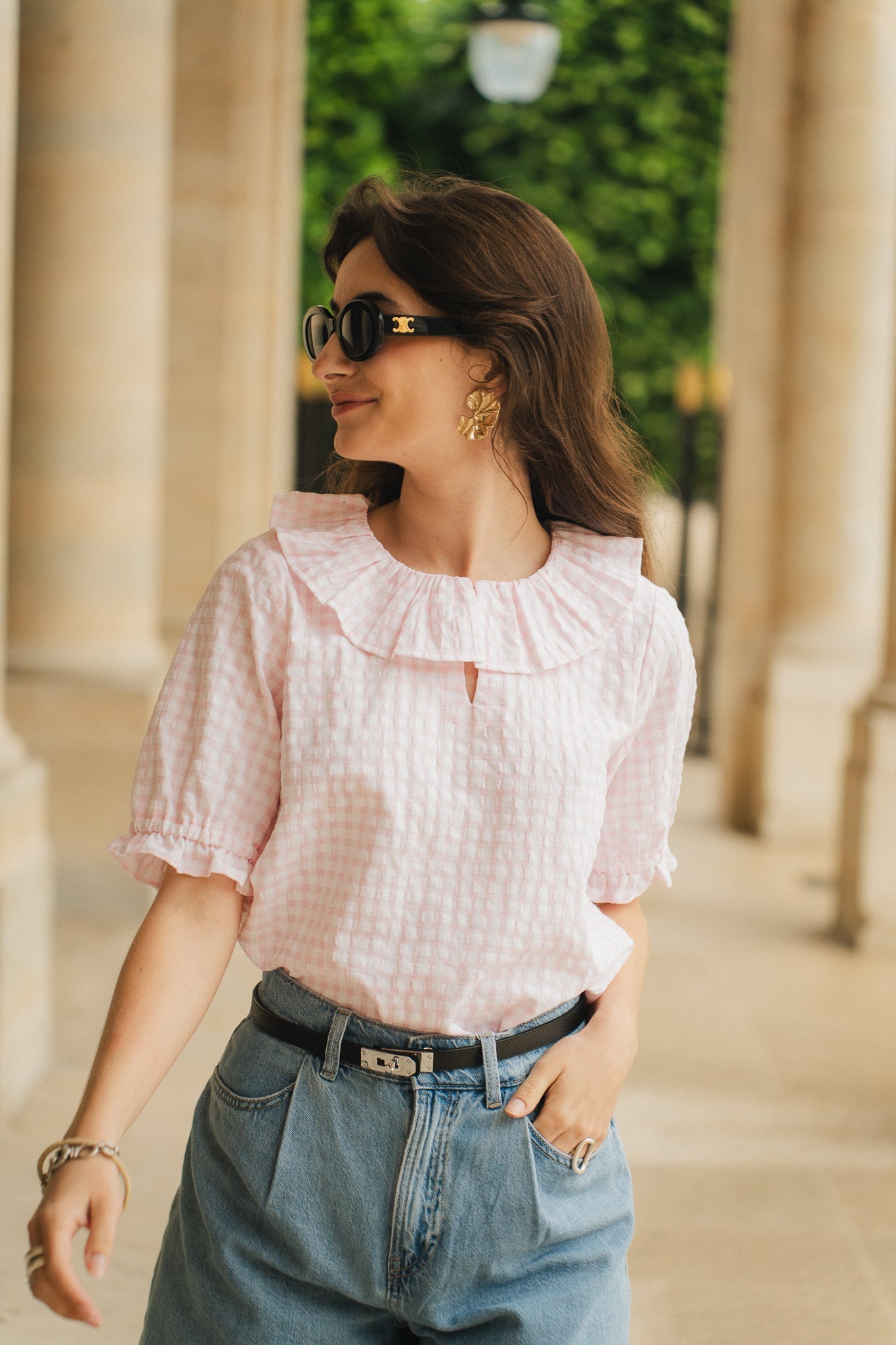 BLOUSE LAURA VICHY ROSE