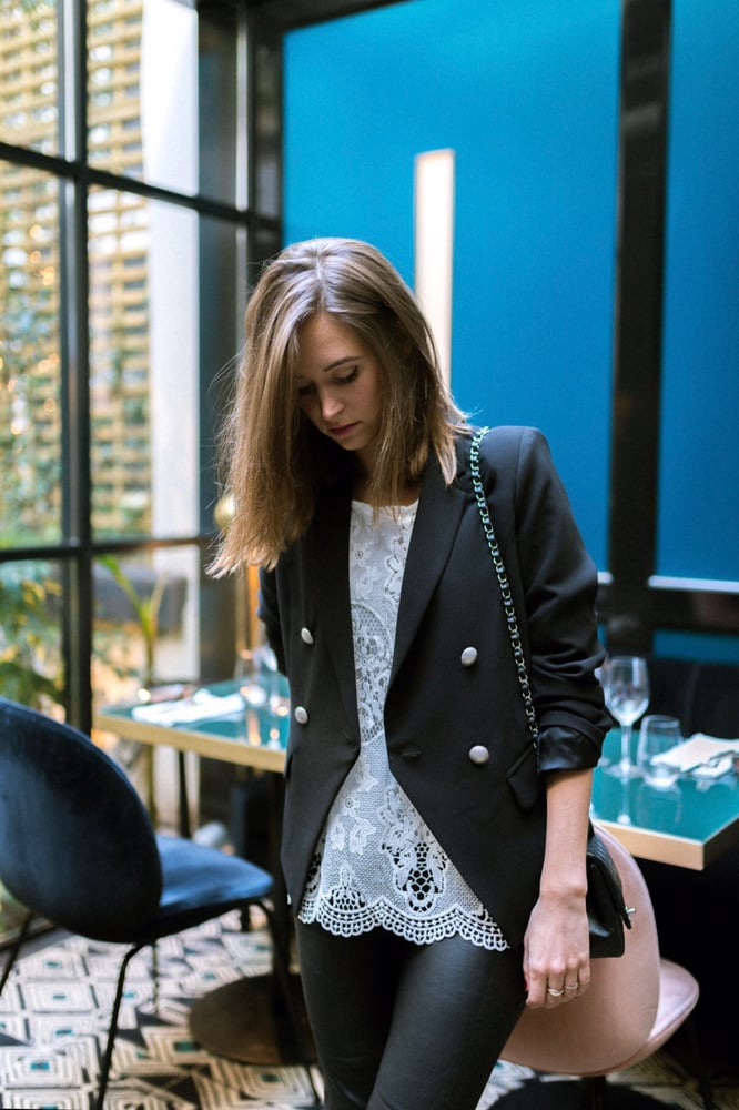 VESTE BLAZER DARIA - NOIR