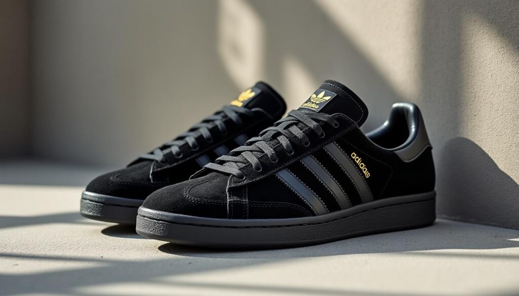 découvrez les adidas spezial noir, des chaussures iconiques en suède offrant un confort optimal alliant style et performance pour un look authentique.