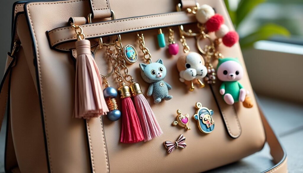 découvrez notre collection de charms sac tendance, des accessoires originaux et stylés pour personnaliser et sublimer votre sac à main. ajoutez une touche unique à votre look !
