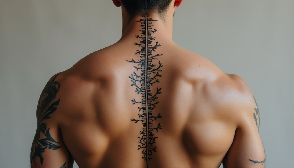 découvrez les idées et styles tendance 2026 pour un tatouage homme sur la colonne vertébrale, alliant originalité et élégance pour sublimer votre dos.