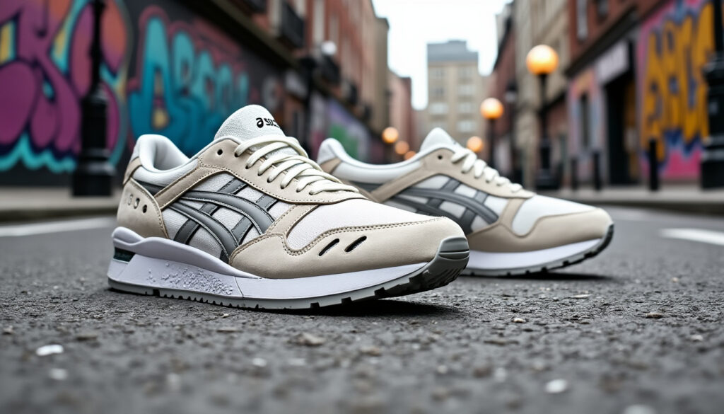 découvrez les asics gel-nyc cream cloud grey, des sneakers alliant confort exceptionnel et style urbain moderne, parfaites pour un look tendance au quotidien.