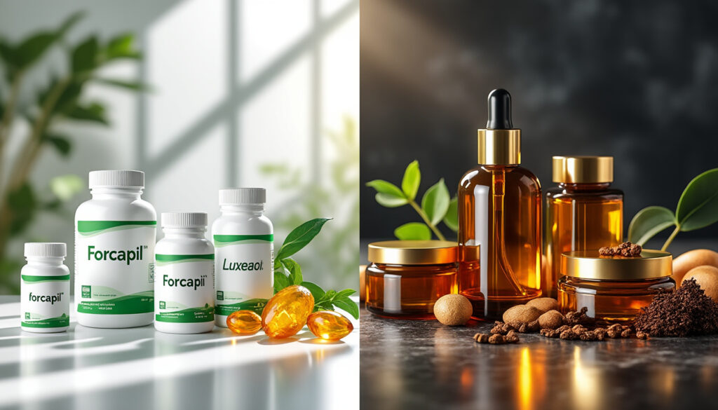 découvrez les différences, l'efficacité et les prix comparés de forcapil et luxeol pour choisir le complément capillaire qui vous convient le mieux.