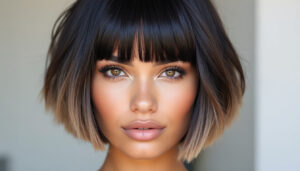 découvrez la coupe tendance 2026 avec le carré dégradé flou et frange, une coiffure stylée qui apporte volume et mouvement pour un look moderne et élégant.