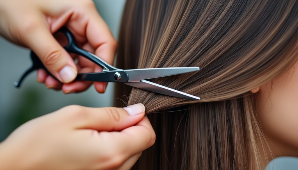 apprenez à couper les fourches et éliminer efficacement les pointes abîmées pour des cheveux sains et brillants.