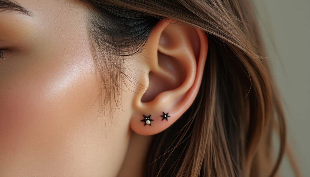 découvrez des idées de tatouages discrets et tendance pour femmes, spécialement conçus pour être placés derrière l'oreille. inspirez-vous pour un style subtil et élégant.