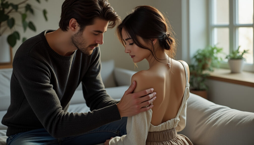 découvrez la signification du geste de toucher l'épaule d'une femme et les intentions clés derrière ce contact. comprenez les messages transmis par ce geste intime.