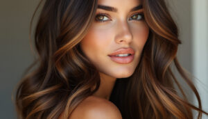 sublimez vos cheveux bruns avec un balayage caramel : des reflets chaleureux et lumineux pour un éclat naturel, tout en douceur.